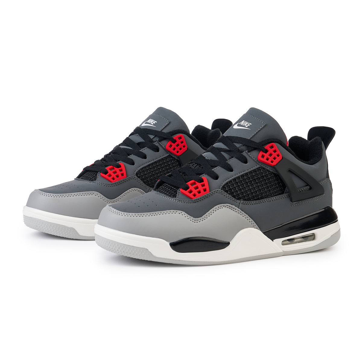 Ghete Imblanite AJ, Grey/Black