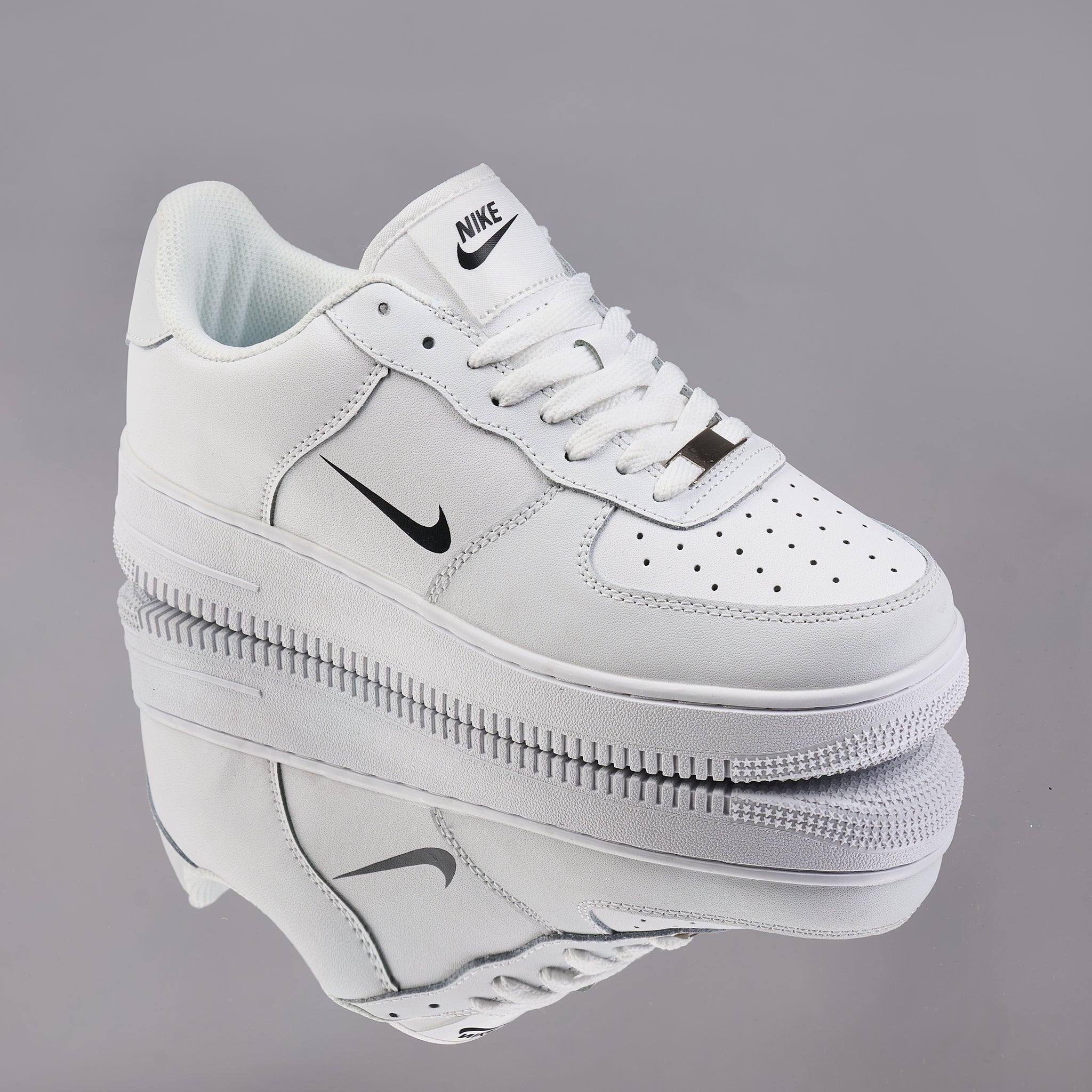 AF1, Piele Naturala, Alb