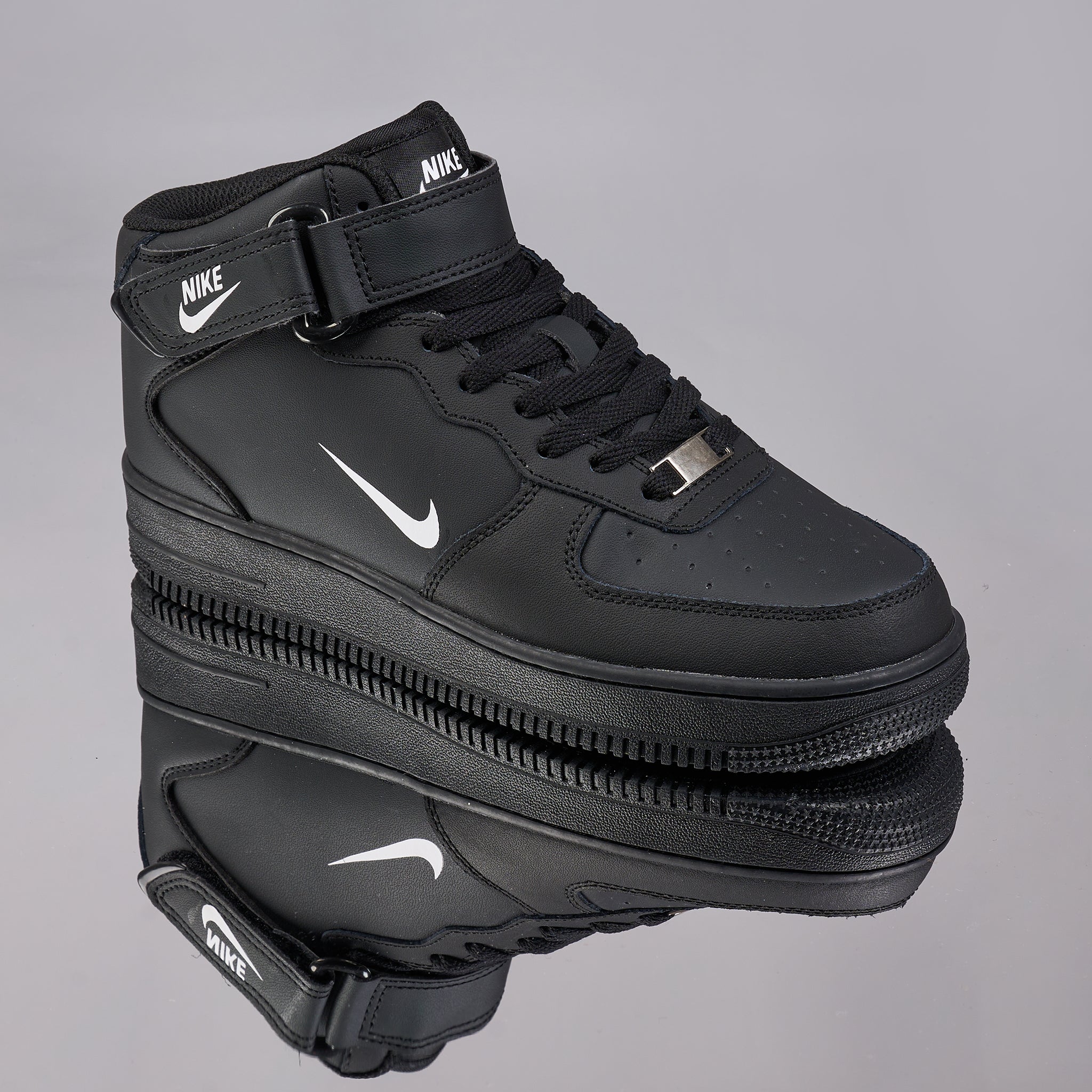 Ghete AF1, Piele Naturala, Negru
