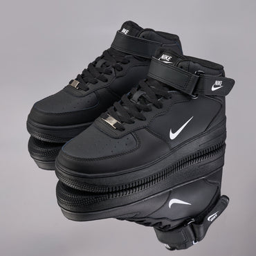 Ghete AF1, Piele Naturala, Negru